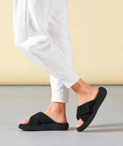Vista 2 de Vionic Sandalias de descanso Tropez para mujer con hebilla ajustable y soporte de arco ortopédico oculto Negro Premium