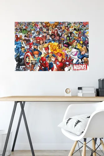 Vista 6 de Trends International Póster de pared de Marvel Comics - The Marvel Lineup 2023