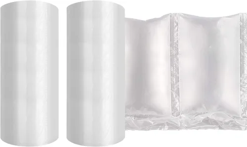 Vista 11 de JZBRAIN Película de cojín de aire 72002 - Rollo de embalaje de bolsas de burbujas de aire, 1 rollo de embalaje de 7.874 in x 3.937 in x 656.2 ft x