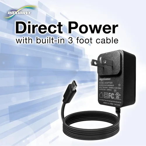 Vista 3 de BoxWave Cargador compatible con Sony Alpha a6700 - Cargador de pared directo (15 W), carga rápida tu dispositivo con cable integrado de 3 pies