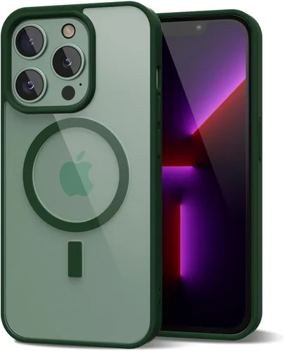 Vista 32 de oakxco Funda magnética transparente compatible con Magsafe, bonita funda delgada y transparente de poliuretano termoplástico no amarillenta, carcasa