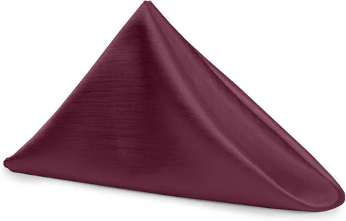 Vista 107 de Ultimate Textile -1 docena - Reversible Shantung Satin - Majestic - Servilletas de tela Majestic de 17 x 17 pulgadas color azul pizarra