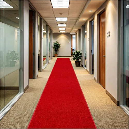 Vista 30 de KOECKRITZ Alfombra pasillo 4'x50' interior/exterior duradero suave - rojo