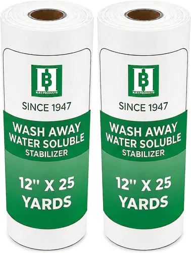 Vista 9 de Estabilizador Lavable Soluble en Agua 20,32 x 20,32 cm Piezas Cortadas para Bordado a Máquina y a Mano - Compatible con Bastidores 4x4 100 Hojas