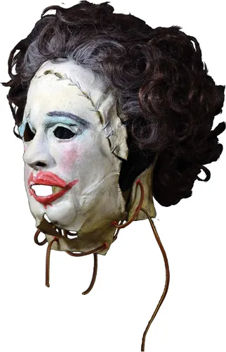 Vista 3 de The Texas Chainsaw Massacre - Máscara de piel para adultos para Halloween