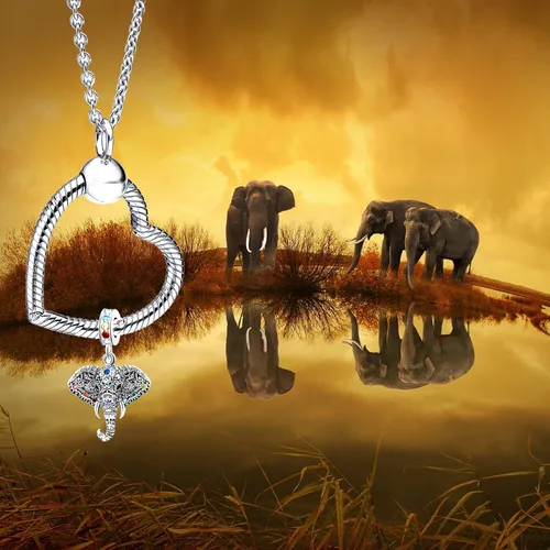 Vista 5 de Lindo gato elefante mariposa pata pata mamá oso encanto animal mascota grano para pulseras europeas