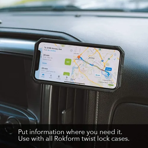 Vista 9 de Rokform - Funda de cristal para iPhone 13 Pro + soporte de aluminio para teléfono RokLock