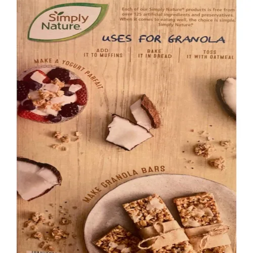 Vista 4 de Simply Nature Cereal de granola de coco y chía, orgánico, 12.3 oz