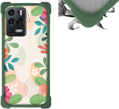 Vista 15 de jioeuinly Funda compatible con ZTE Blade X1 5G Phone Case PC Backplane + cubierta de silicona suave marco XSH