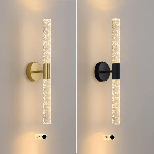 Vista 6 de Aplique de pared de burbujas, lámpara de pared moderna para dormitorio, lámpara LED de montaje en pared, linterna de pared interior con vidrio