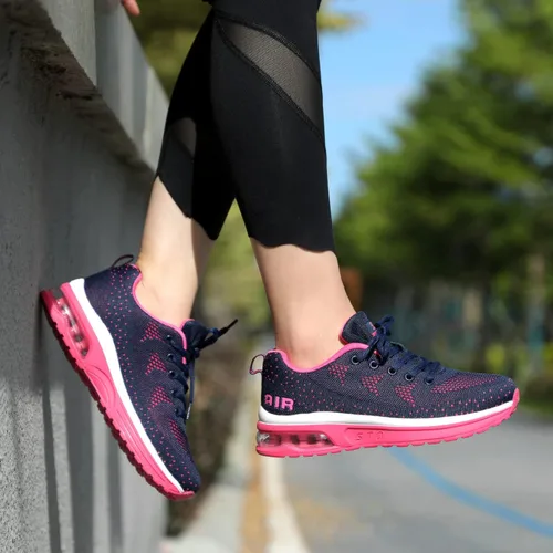 Vista 9 de STQ - Tenis para correr transpirables con cámara de aire para mujer