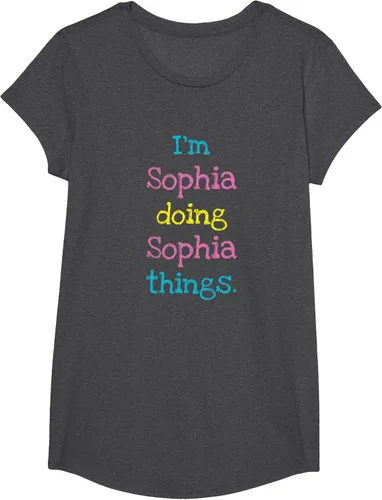 Vista 73 de Sophia - Camiseta con texto personalizado para niñas