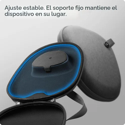 Vista 7 de Spigen Klasden - Funda de viaje diseñada para Airpods Max [compatible con funda inteligente para modo de sueño] - Gris carbón Protective Carrying