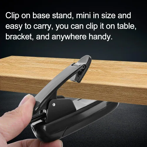Vista 2 de Luz de soporte de música recargable, luz de lectura con clip de 8 LED, lámpara de libro de 3 niveles de brillo de protección ocular para orquesta