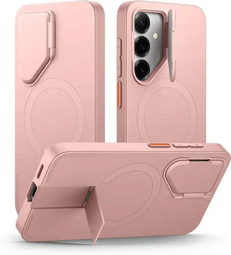 Vista 44 de SURITCH Funda para teléfono Samsung Galaxy S26 Plus, cubierta protectora magnética con cubierta de cámara y soporte de metal ajustable para Galaxy