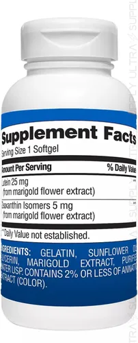 Vista 2 de Miembros Mark Lutein con zeaxantina, 25 mg y 5 mg, (150 unidades) - Apoya la salud ocular y la visión, protección de luz azul, verificado por USP