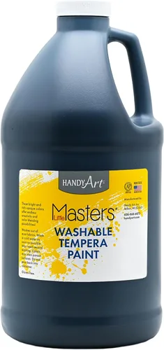 Vista 59 de Handy Art Little Masters - Pintura lavable, 16 onzas, color negro Bright & Mixable, High Opacity, Washable Colors for Classroom, Students, Kids
