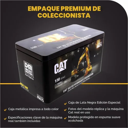 Vista 6 de 1:50 Caterpillar 323 GX Excavadora hidráulica - Serie High Line por Diecast Masters