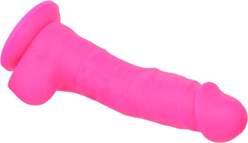 Vista 4 de Colours Pleasures - Consolador de silicona para dong, negro, 8 pulgadas
