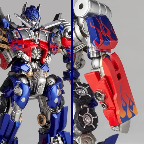 Vista 4 de Revoltech Transformers 3 Dark the Moon SciFi Super Poseable Figura de acción Optimus Prime