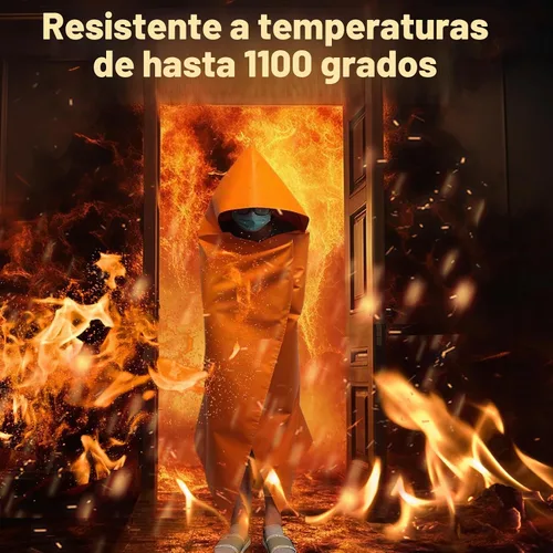 Vista 2 de Capa de escape de incendios, extra grande, de emergencia utilizada como Naranja