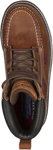 Vista 4 de Skechers Kadmiel - Botas de trabajo Bennot para hombre, marrón oscuro (Dark Brown Lariat)