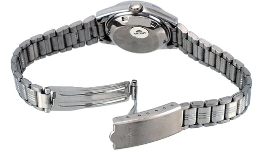 Vista 2 de Orient FNQ1X003J Reloj automático de 3 estrellas de acero inoxidable esfera azul día fecha reloj automático