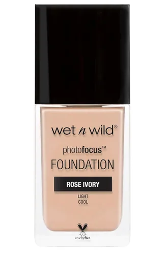 Vista 14 de wet n wild - Base líquida Photo Focus con acabado mate, vegana y libre de crueldad animal, color ámbar beige (Amber Beige)