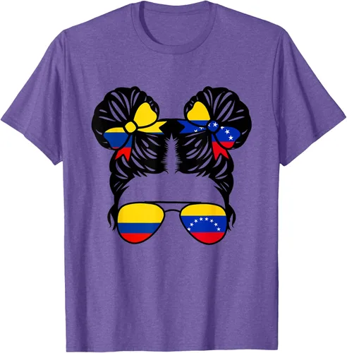 Vista 9 de Camiseta Half Colombian Half Venezolan Girl Colombia Kids Heritage, Gris
