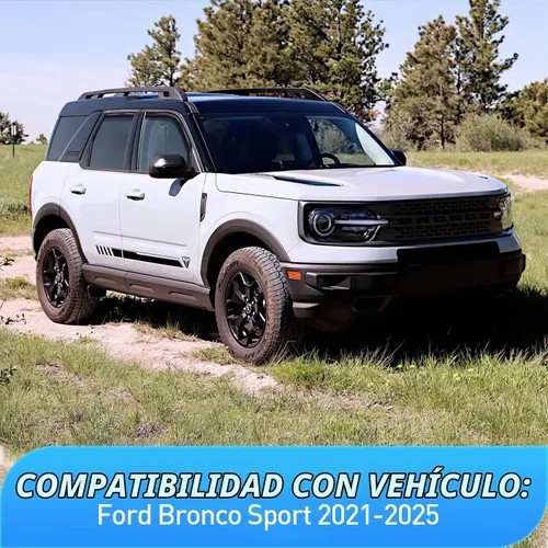 Vista 4 de Nilight - Deflectores de lluvia en canal para Ford Bronco Sport 2021 2022 2023 2024, deflectores de ventana originales, viseras de ventilación