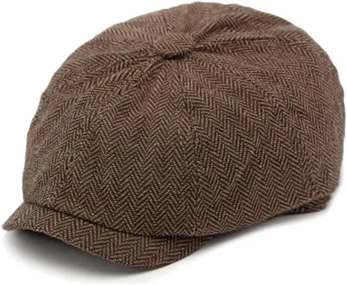 Vista 5 de Gorra plana clásica de Newsboy Gatsby Ivy Cabbie para hombre