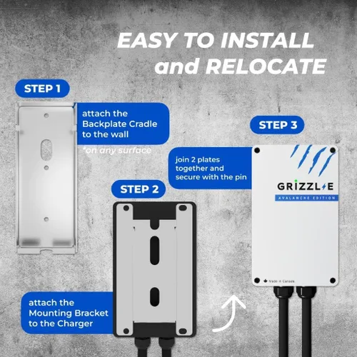 Vista 6 de Grizzl-E Classic Cargador de Vehículo Eléctrico (EV) Nivel 2 hasta 40 Amperios, Certificado UL, Estación de Carga Rápida de Pared para Auto
