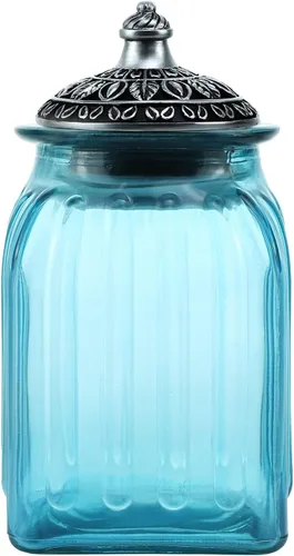 Vista 14 de Tarro de cristal vintage para dulces con tapa, tarro de alimentos, frasco de nueces, joyero, para boda, dulces, bufé, almacenamiento de cocina