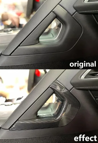 Vista 4 de Para C7 Corvette Fibra de Carbono Control Central Reposabrazos Cubierta Accesorios para 2014-2019 Chevrolet Corvette C7 3M Tape Easy to install