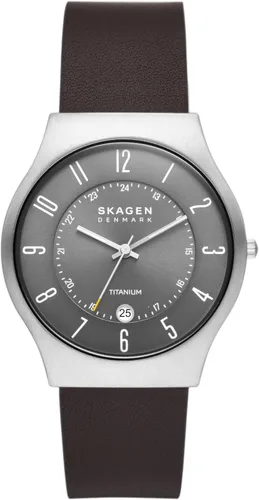 Vista 10 de Skagen Reloj analógico de cuarzo Sundby de acero inoxidable y malla para hombre