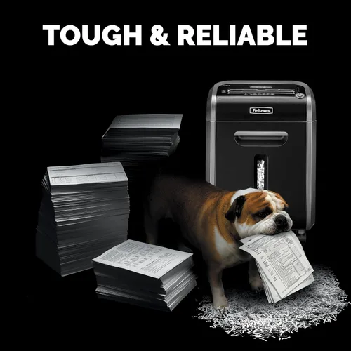 Vista 8 de Fellowes - Trituradora de papel Powershred 79Ci 100 % a prueba de atascos; trituradora de corte transversal de trabajo medio con capacidad para 16