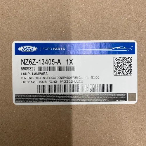 Vista 6 de Ford 2022-2024 Maverick LH Driver Conjunto de lámpara trasera halógena NZ6Z-13405-A NZ6Z-13405-C