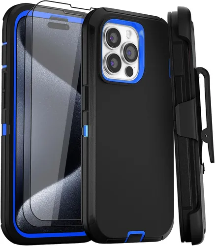 Vista 14 de Funda para iPhone 11 con Clip para Cinturón, Soporte y 2 Protectores de Pantalla, Protección Completa Resistente, Funda a Prueba de Golpes y Caídas