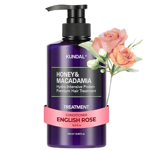 Vista 9 de KUNDAL Acondicionador Natural de Miel y Macadamia [Almizcle Blanco] Cuidado Capilar Coreano, Reparación del Daño, Hidratación Profunda, Fragancia