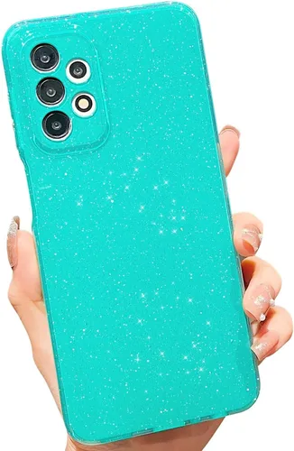 Vista 25 de MINSCOSE Funda compatible con Samsung Galaxy A14 5G, bonita funda delgada con purpurina fina, a prueba de golpes, de TPU para mujeres y niñas