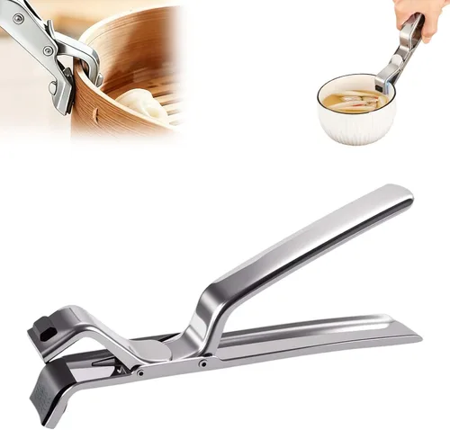 Vista 8 de Clip multiusos antiquemaduras para cocina, clip de silicona antideslizante con aislamiento térmico antiquemaduras, clip multifunción antiquemaduras
