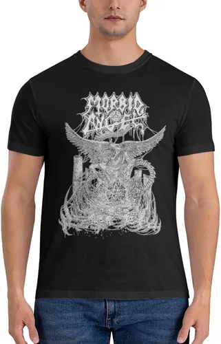 Vista 3 de PEYDEN Morbid Angel T Shirt Men Summer Fashion Breathable Cotton Round Neckline Shirt Sports Fitness Short Sleeve Tees