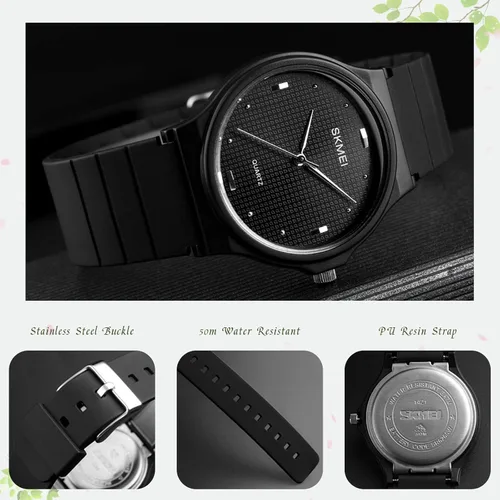 Vista 5 de SKMEI Reloj impermeable para mujer, reloj de pulsera para mujer, vestido casual, analógico, de cuarzo, para mujer