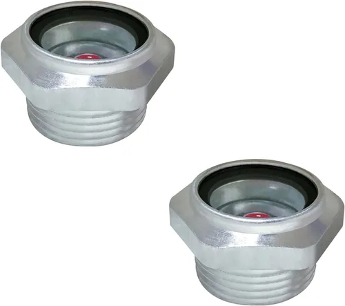 Vista 9 de Vista de compresor de aire, 1 pulgada, NPT macho aleación de aluminio hexagonal, aceite para ventana, medidor de nivel de líquido para compresor