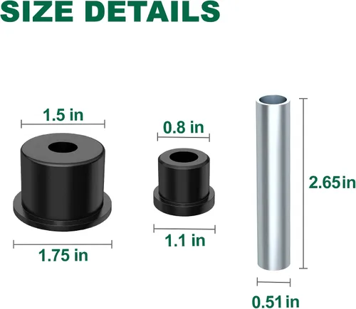 Vista 6 de 10L0L Kit completo de bujes de ballesta trasera para carrito de golf eléctrico y de gas EZGO RXV 2008 en adelante