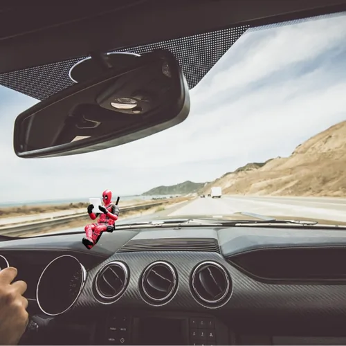 Vista 5 de Adorno oscilante para automóvil, accesorios para espejo retrovisor, bonito colgante de anime, decoración interior para jardinería, hombre y mujer
