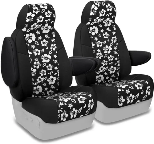 Vista 24 de Coverking Custom Fit cubierta de asiento para determinados modelos de Chevrolet – neopreno, Negro