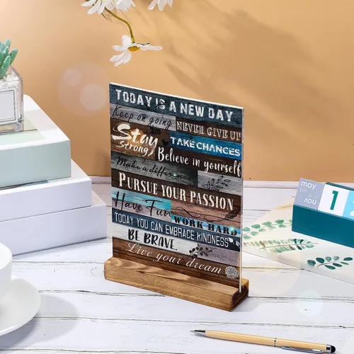 Vista 4 de Namalu Regalos de decoración de escritorio con citas inspiradoras para mujeres, regalos de aliento para mejores amigas, regalos motivacionales