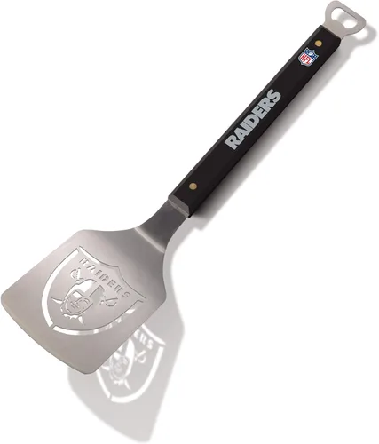 Vista 27 de YouTheFan NFL Sportula (espátula) de acero inoxidable de 18 pulgadas con abrebotellas