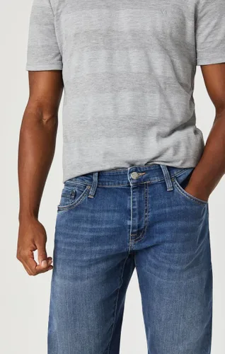 Vista 2 de Mavi Jake - Jeans ajustados de tiro regular para hombre, mid foggy williamsburg